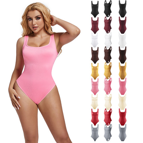Seamless body shaping waist tight jumpsuit