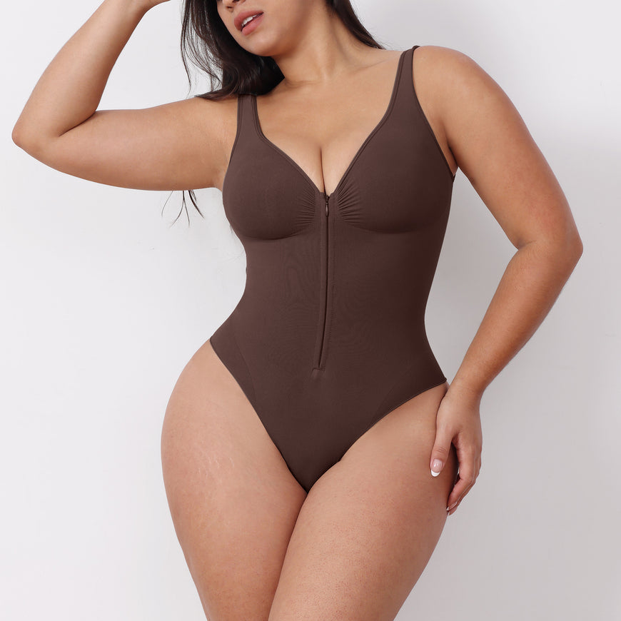 One-Piece Bodysuit Butt-Lifting and Tummy-Tucking Shapewear