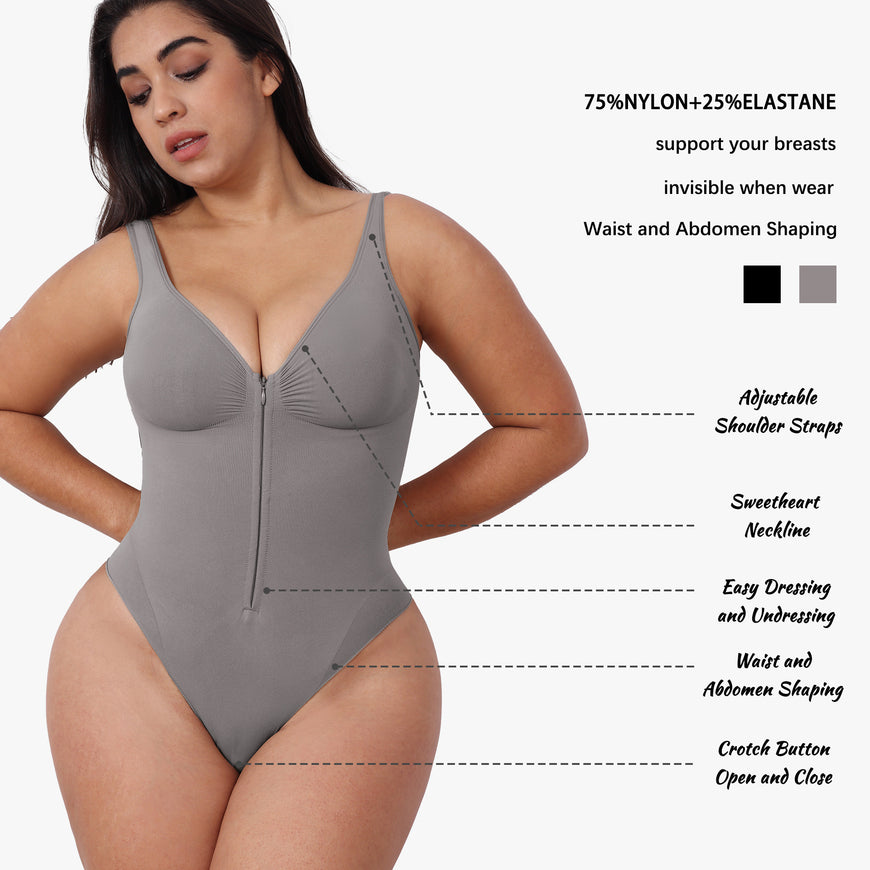 One-Piece Bodysuit Butt-Lifting and Tummy-Tucking Shapewear