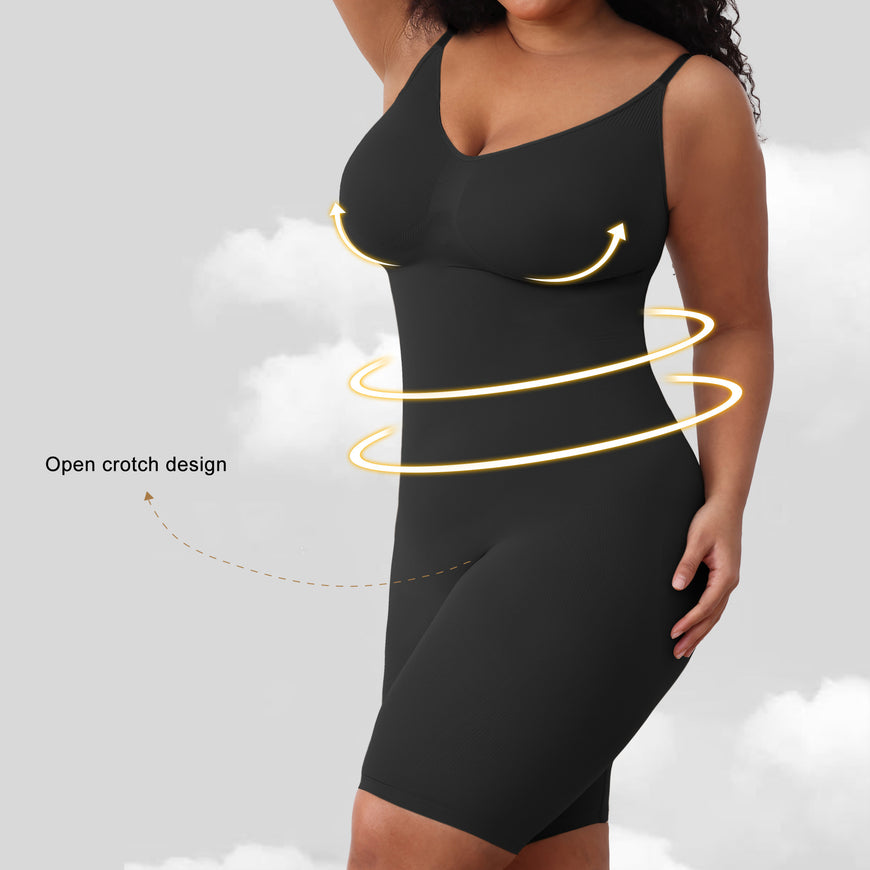 One-Piece Bodysuit Butt-Lifting and Tummy-Tucking Shapewear