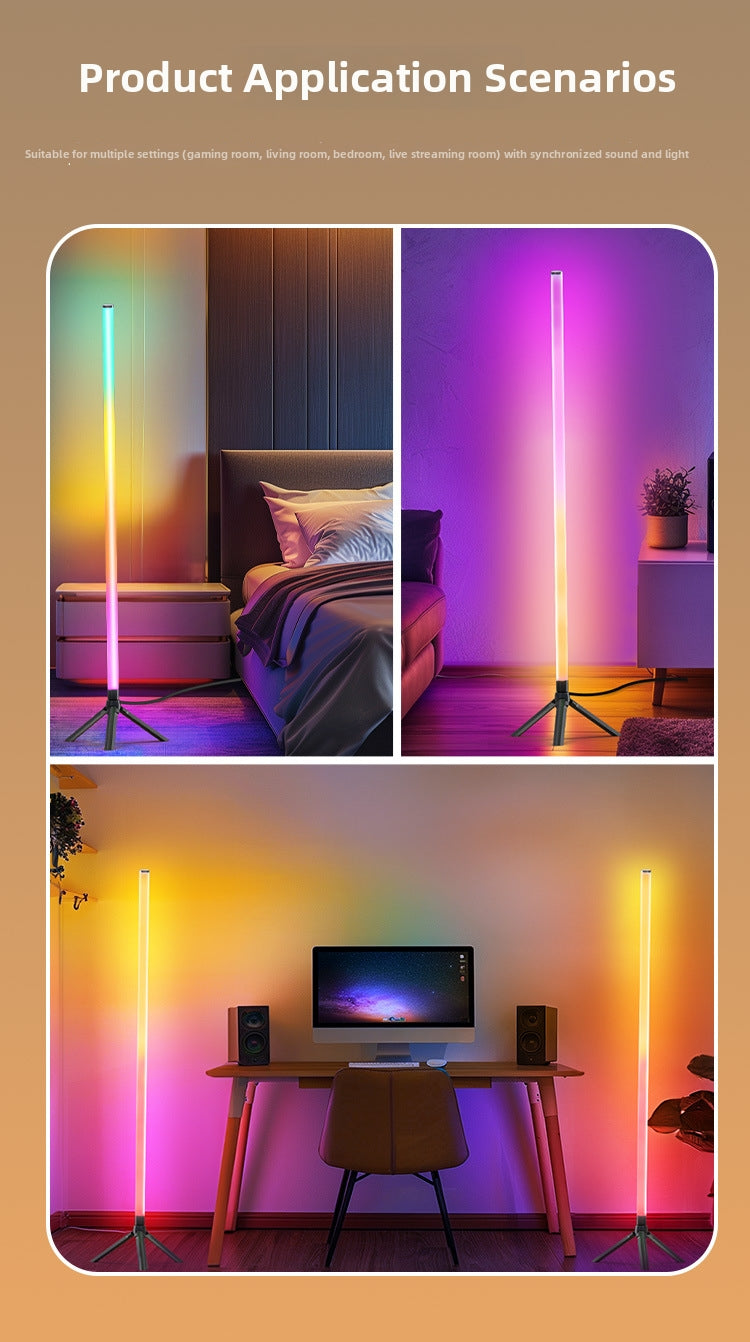 360 Colorfull Floor Atmosphere Light RGB Full Luminous Music Rhythm Pickup Light Bedroom Living Room
