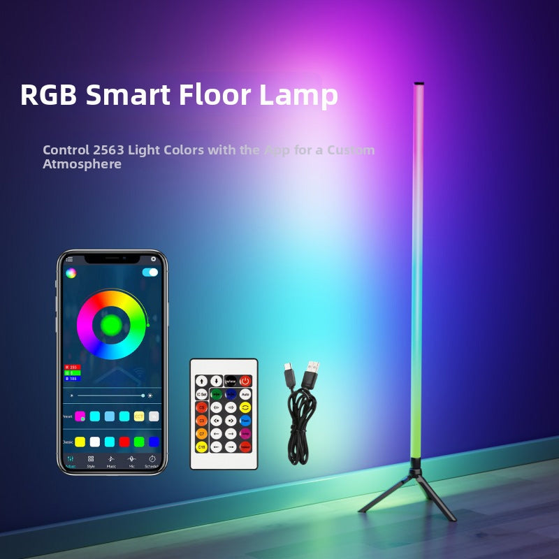 360 Colorfull Floor Atmosphere Light RGB Full Luminous Music Rhythm Pickup Light Bedroom Living Room
